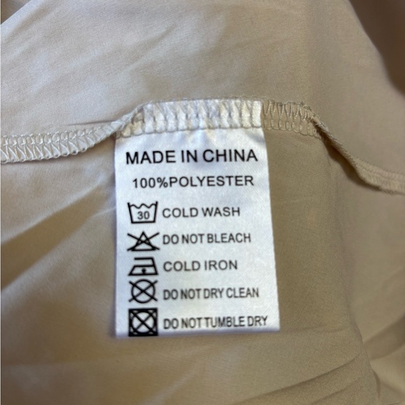 Belle Terre Cream Blush Embroidered Tulle Floral Dot Dress Feminine Fairycore XL - Picture 10 of 10